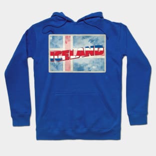 Iceland Vintage style retro souvenir Hoodie